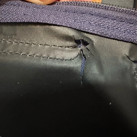 Longchamp Navy and Brown Tote Bag - Picture 13 of 16